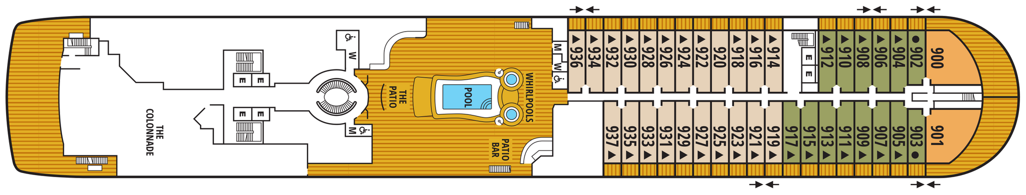Deck 9 plan